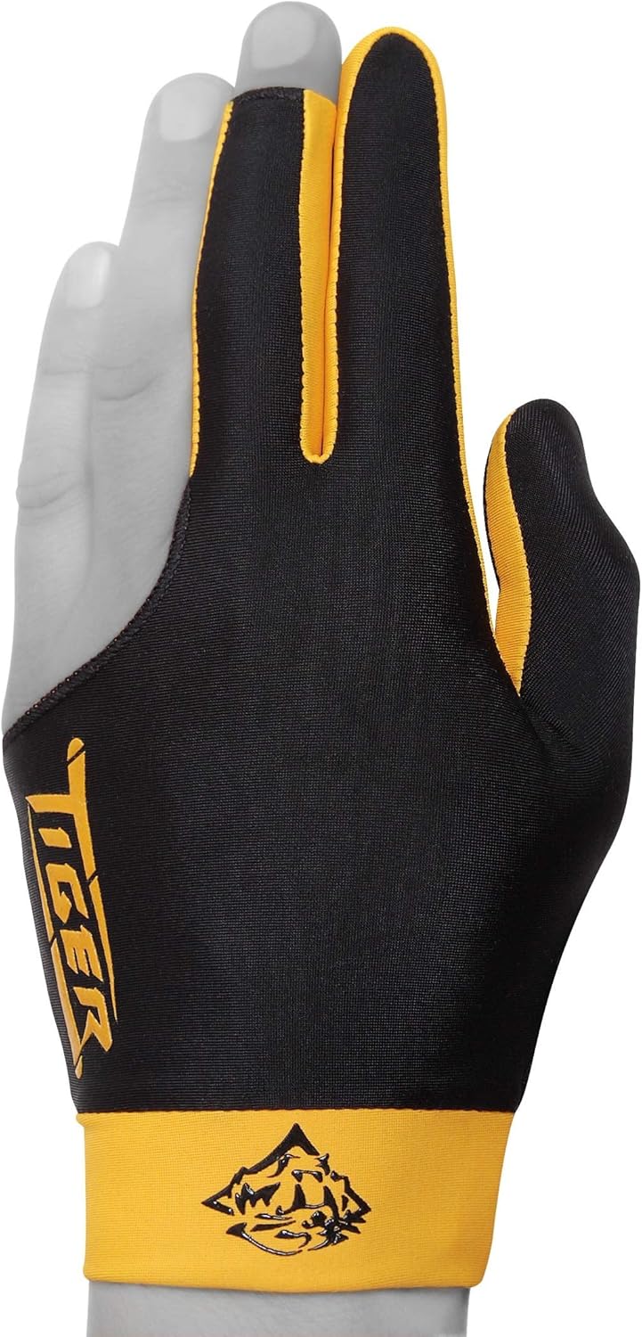 Tiger Billiard Pool Cue Glove - for Left Hand (Right-Handed Player)