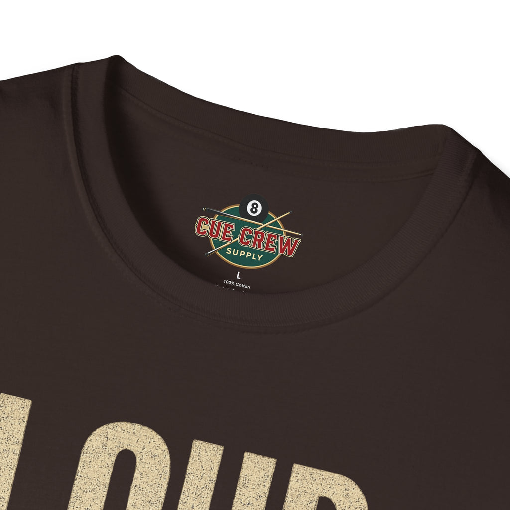 Loud & Obnoxious But a Good Pool Player Funny Billiards T-Shirt – Vintage 8 Ball Graphic Front Print Only Tee