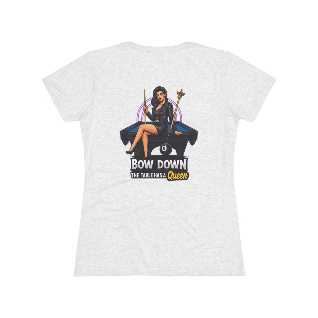 Bow Down - The Table Has A Queen Next Level Women's Tri-Blend Tee