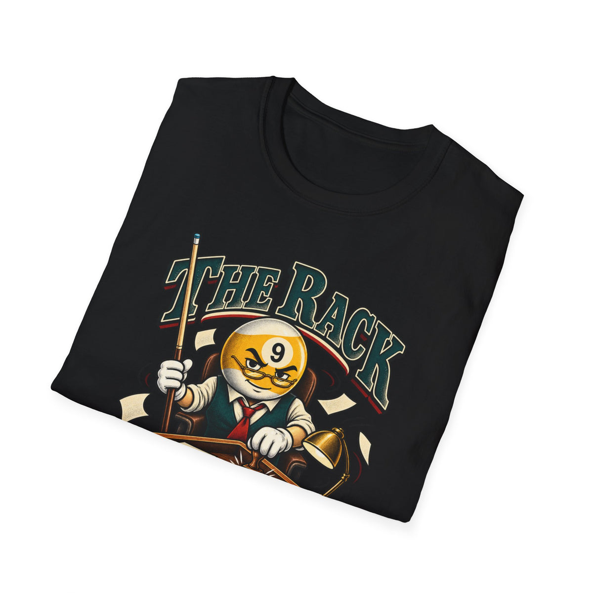 The Rack Is My Office – Funny Billiards T-Shirt – Cue Crew Essentials CCS-EST-002