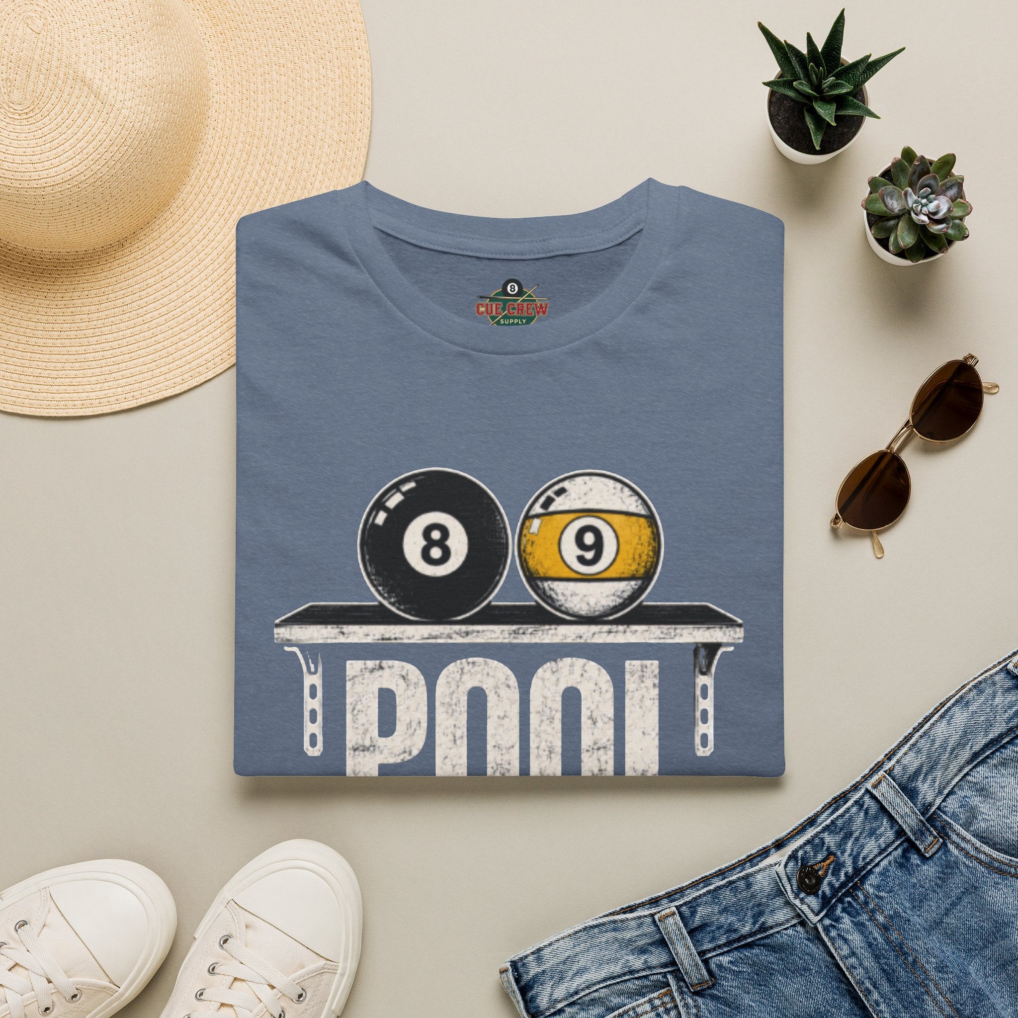 Pool Skills Sold Separately Funny Billiards T-Shirt | Front Print Only | 8 Ball & 9 Ball Graphic Unisex Tee