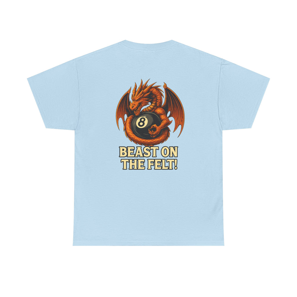 Beast On The Felt Dragon Billiards Gildan Tee