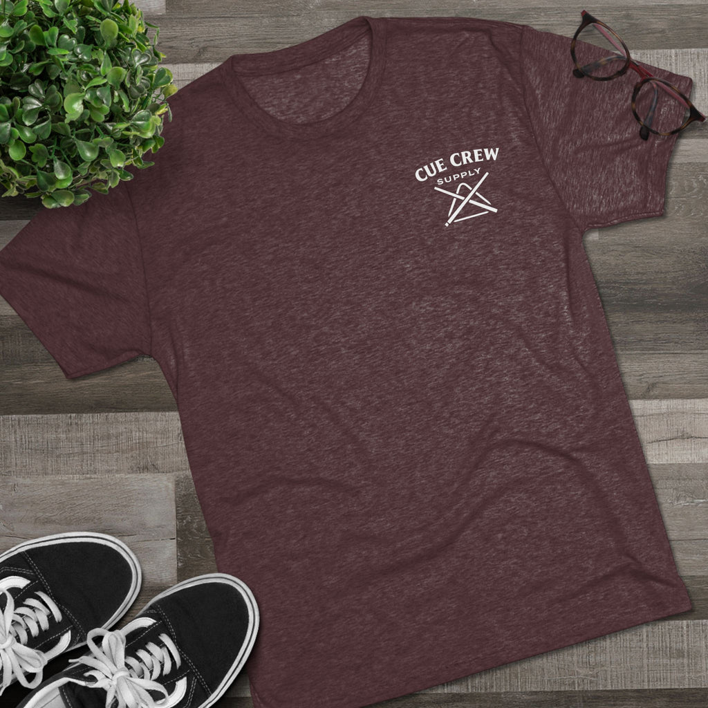 Pool Hair Don’t Care T‑Shirt — Funny Billiards Next Level Tri-Blend Tee