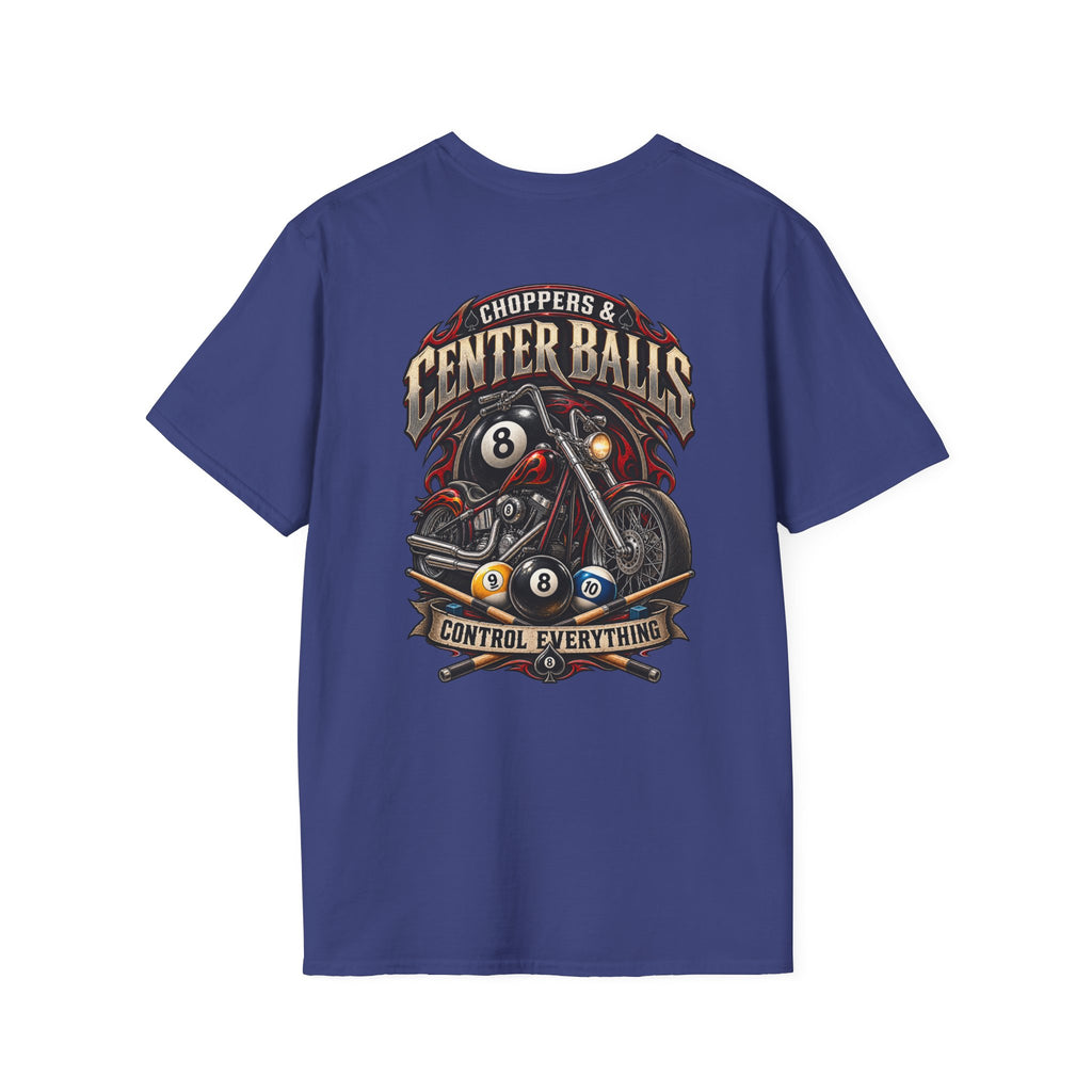 Choppers & Center Balls Billiards Motorcycle T-Shirt