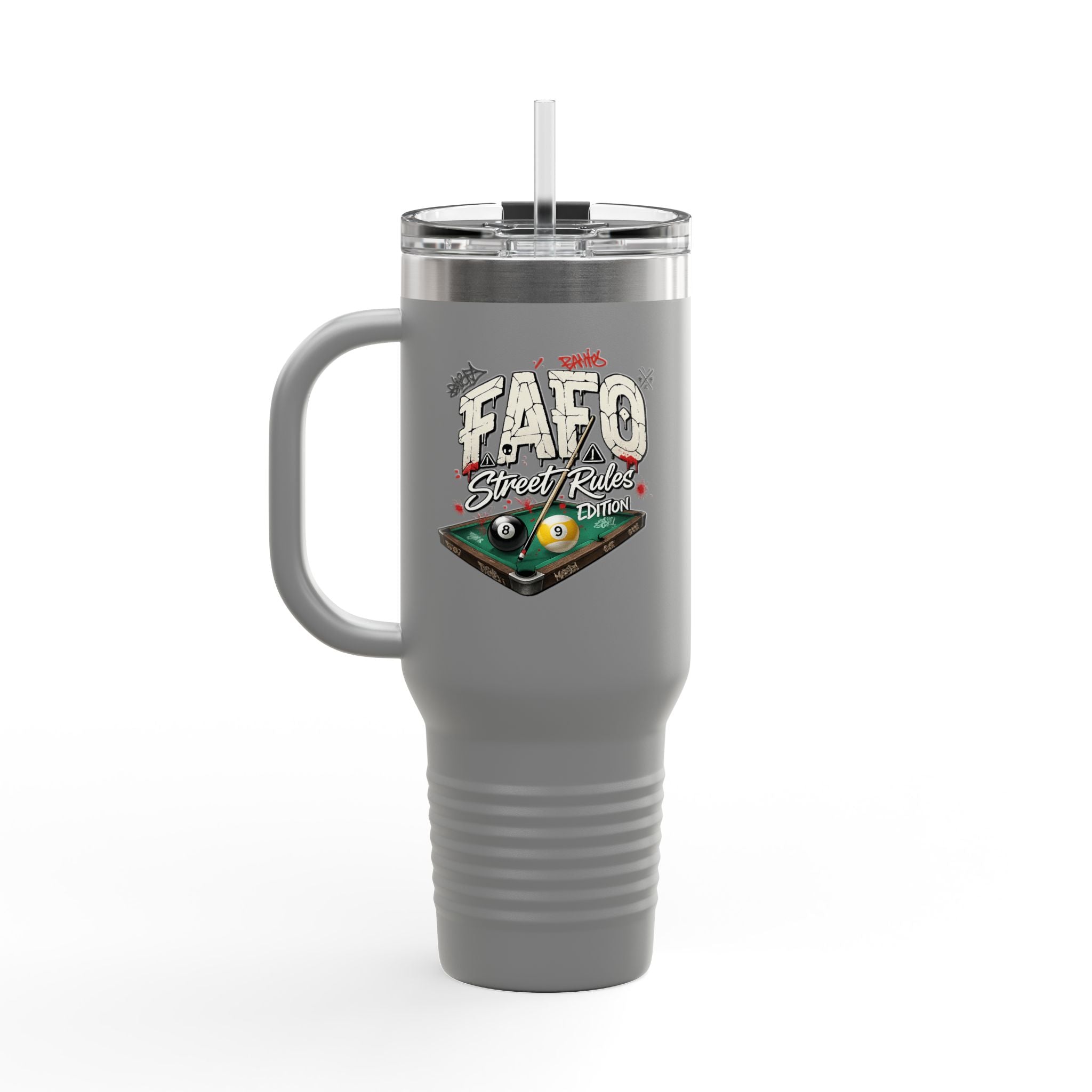 F Around Find Out Street Edition Billiards 40 oz. Tumbler