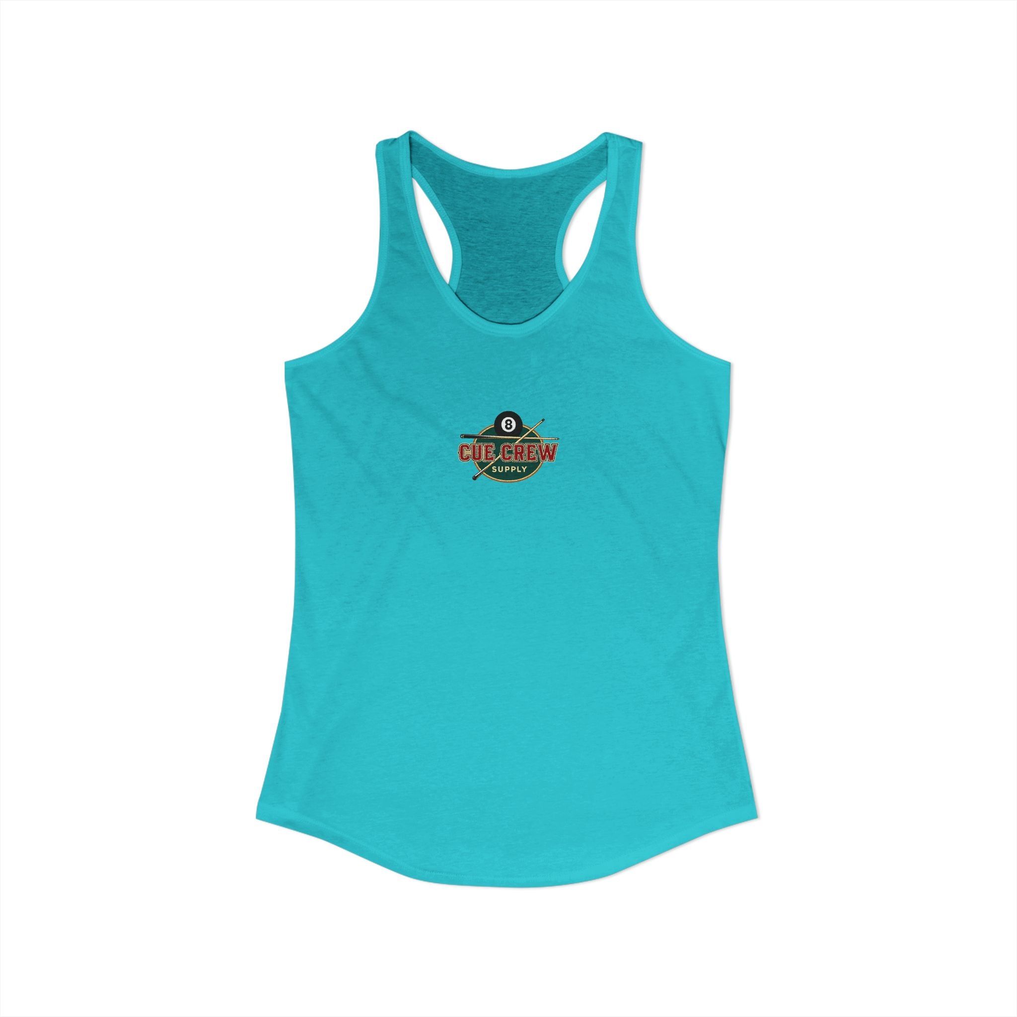 Rack 'Em Up Buttercup Women's Racerback Tank Top | Vintage Pool Hall Billiards Graphic Tank | Cue Crew Supply