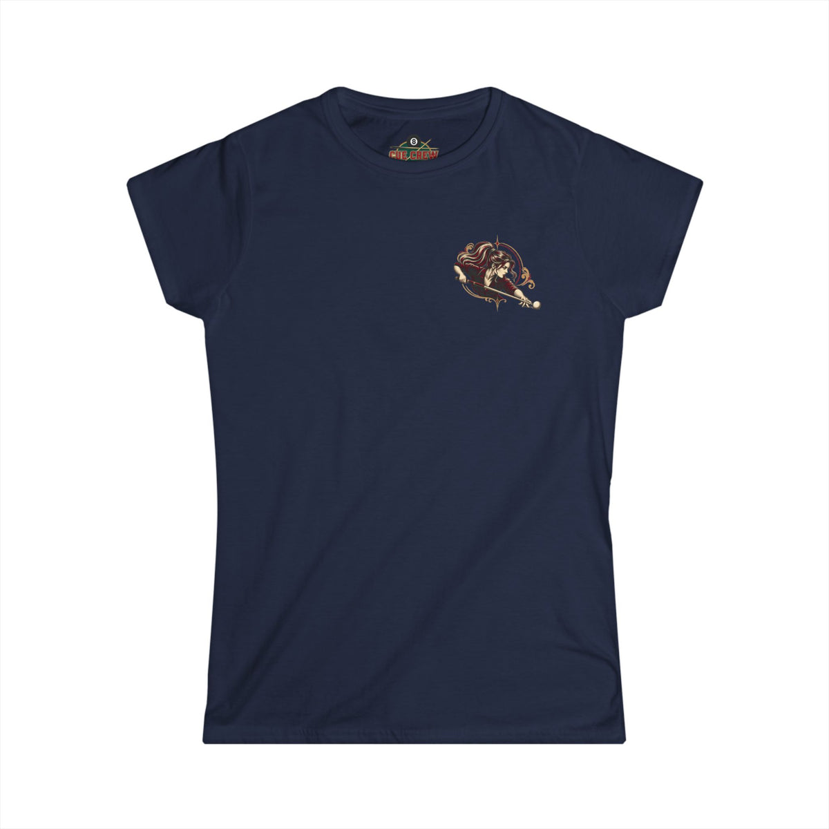 Don’t Let the Ponytail Fool You – Women’s Billiards T-Shirt – Front & Back Pool Tee