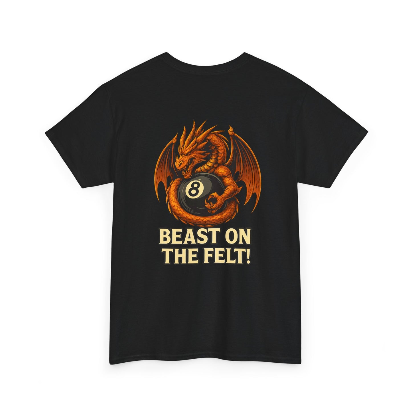 Beast On The Felt Dragon Billiards Gildan Tee