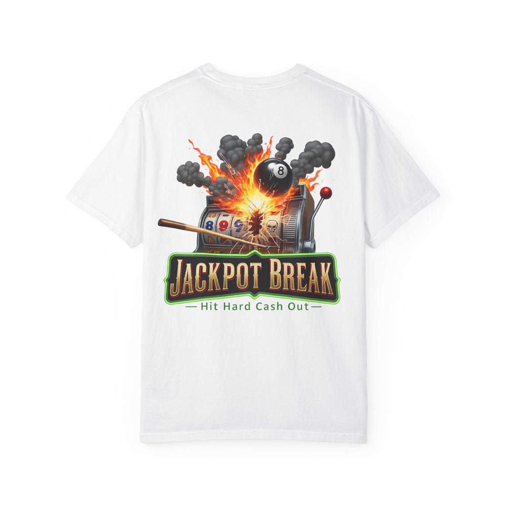 Jackpot Break Hit Hard Cash Out Casino Billiards Comfort Colors Tee