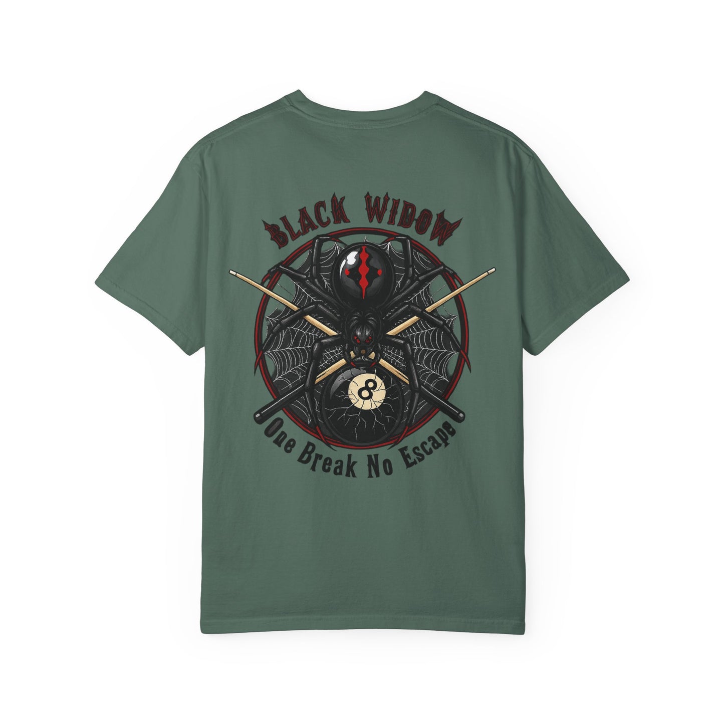 Black Widow One Break No Escape Billiards Comfort Colors Tee