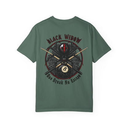 Black Widow One Break No Escape Billiards Comfort Colors Tee