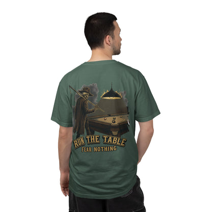 Run The Table, Fear Nothing Billiards Comfort Colors Tee