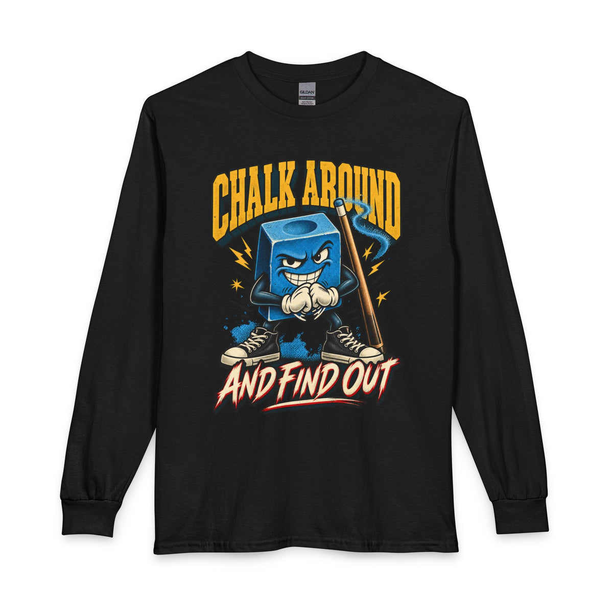 Chalk Around and Find Out – Billiards Long Sleeve T-Shirt CCS-ELST-003