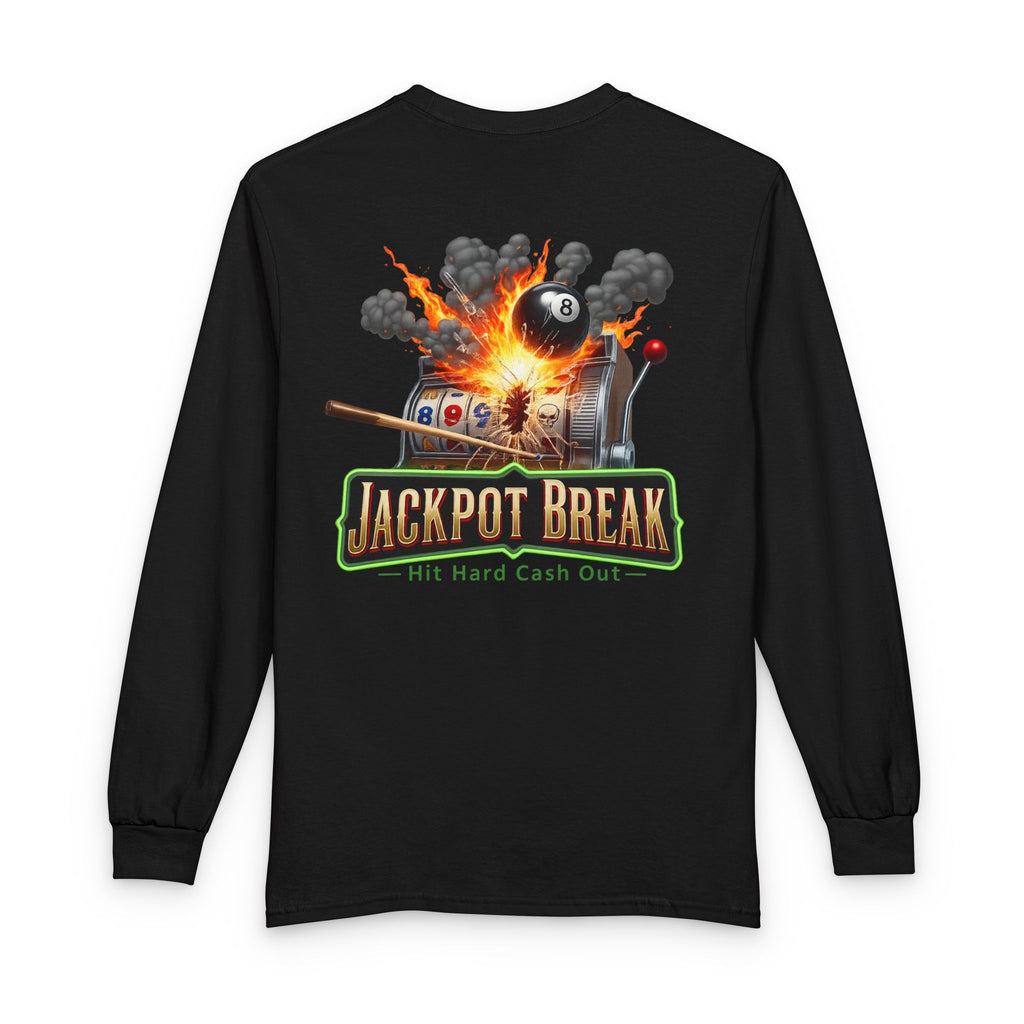 Jackpot Break Billiards Casino Mashup Gildan Long Sleeve Tee