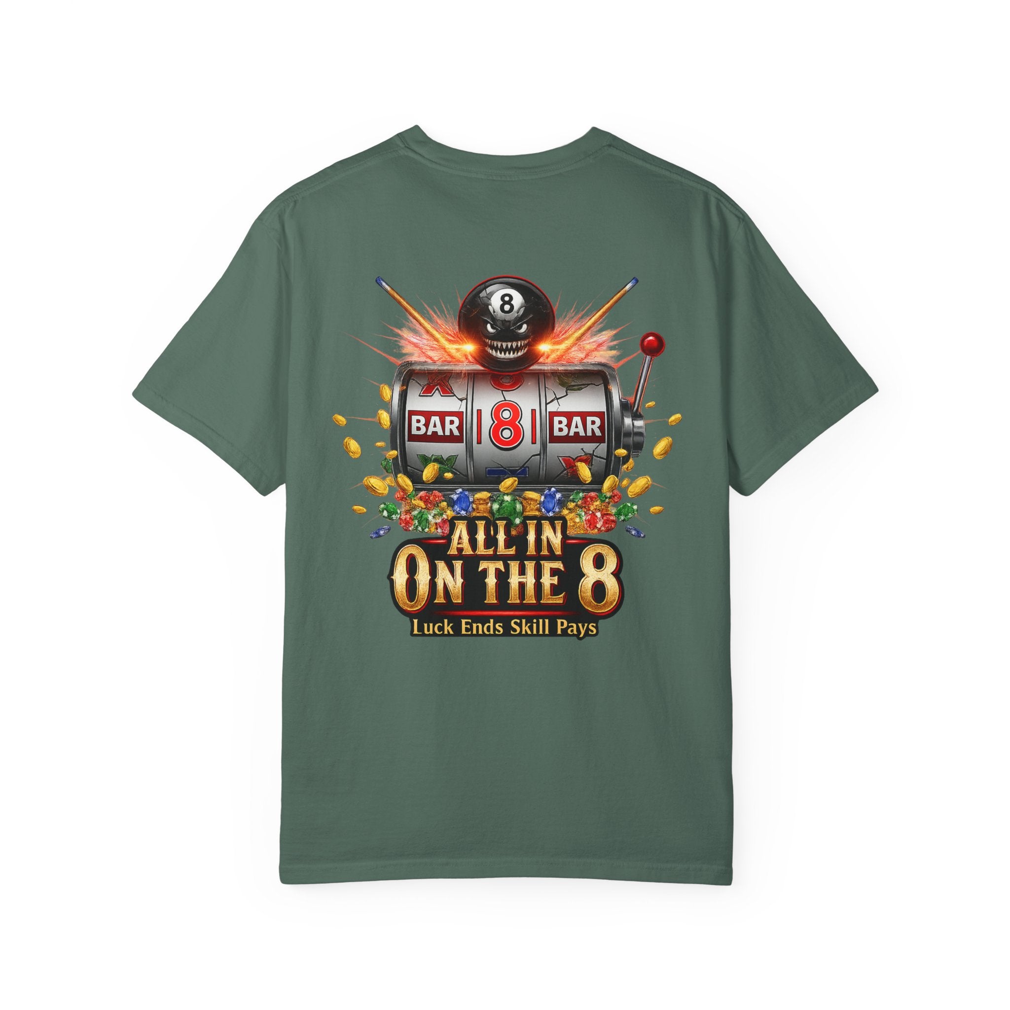All In On The 8 Poker & Casino Billiards Mix Comfort Colors Tee
