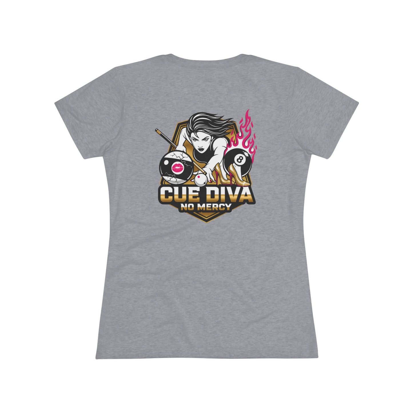 Cue Diva No Mercy Next Level Women's Tri-Blend Tee