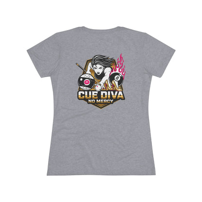 Cue Diva No Mercy Next Level Women's Tri-Blend Tee