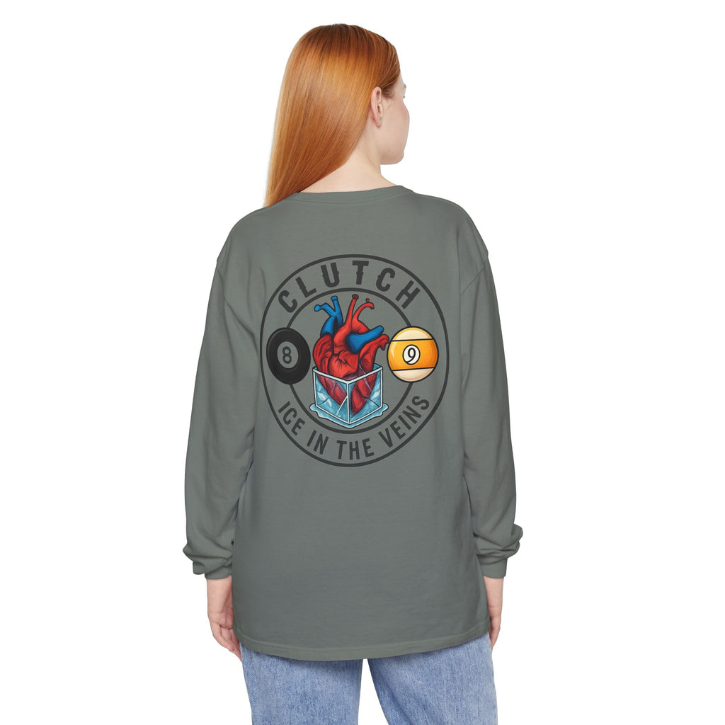 Clutch Ice in the Veins V2 Comfort Colors Long Sleeve Tee