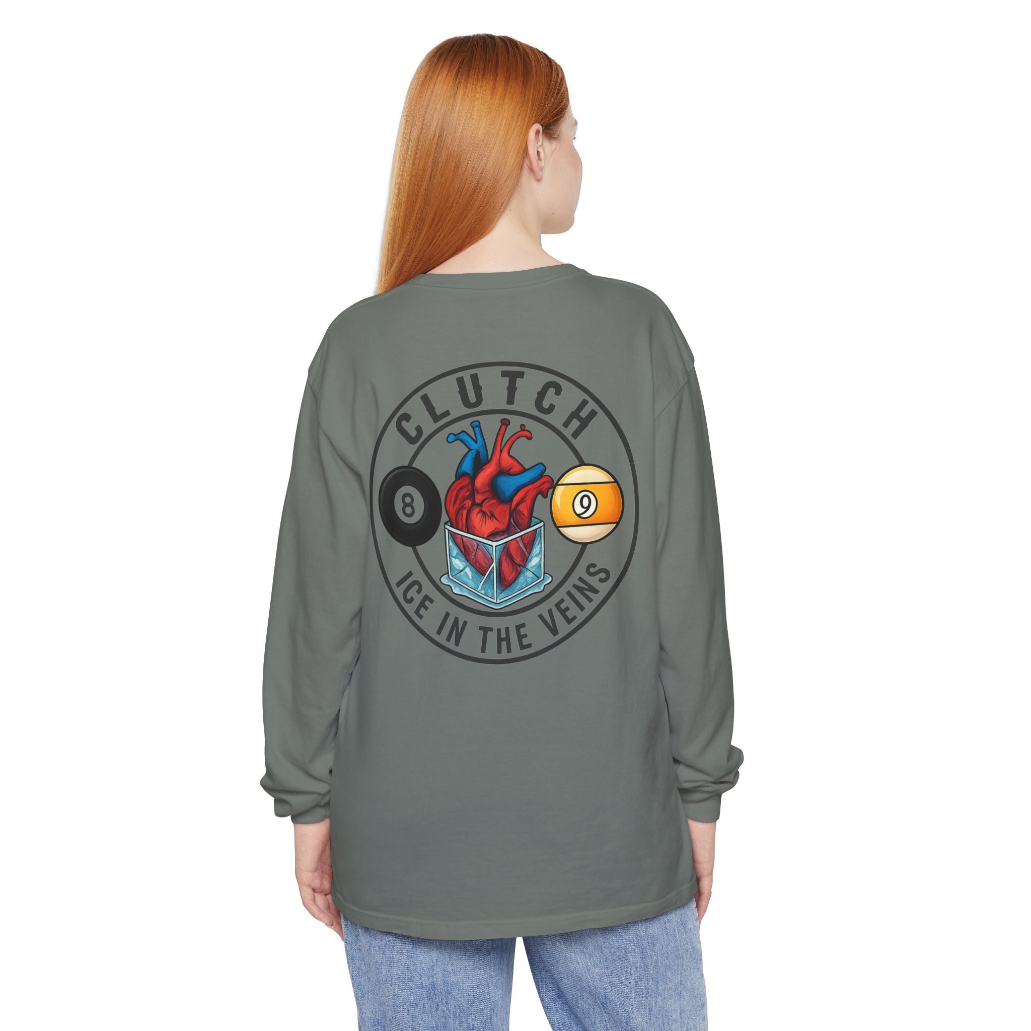 Clutch Ice in the Veins V2 Comfort Colors Long Sleeve Tee