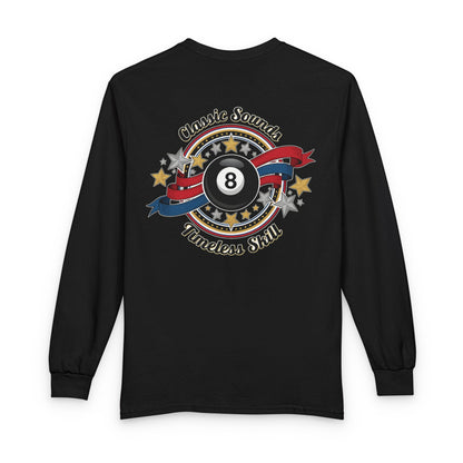 8-Ball Classic Sounds Billiards Gildan Long Sleeve Tee