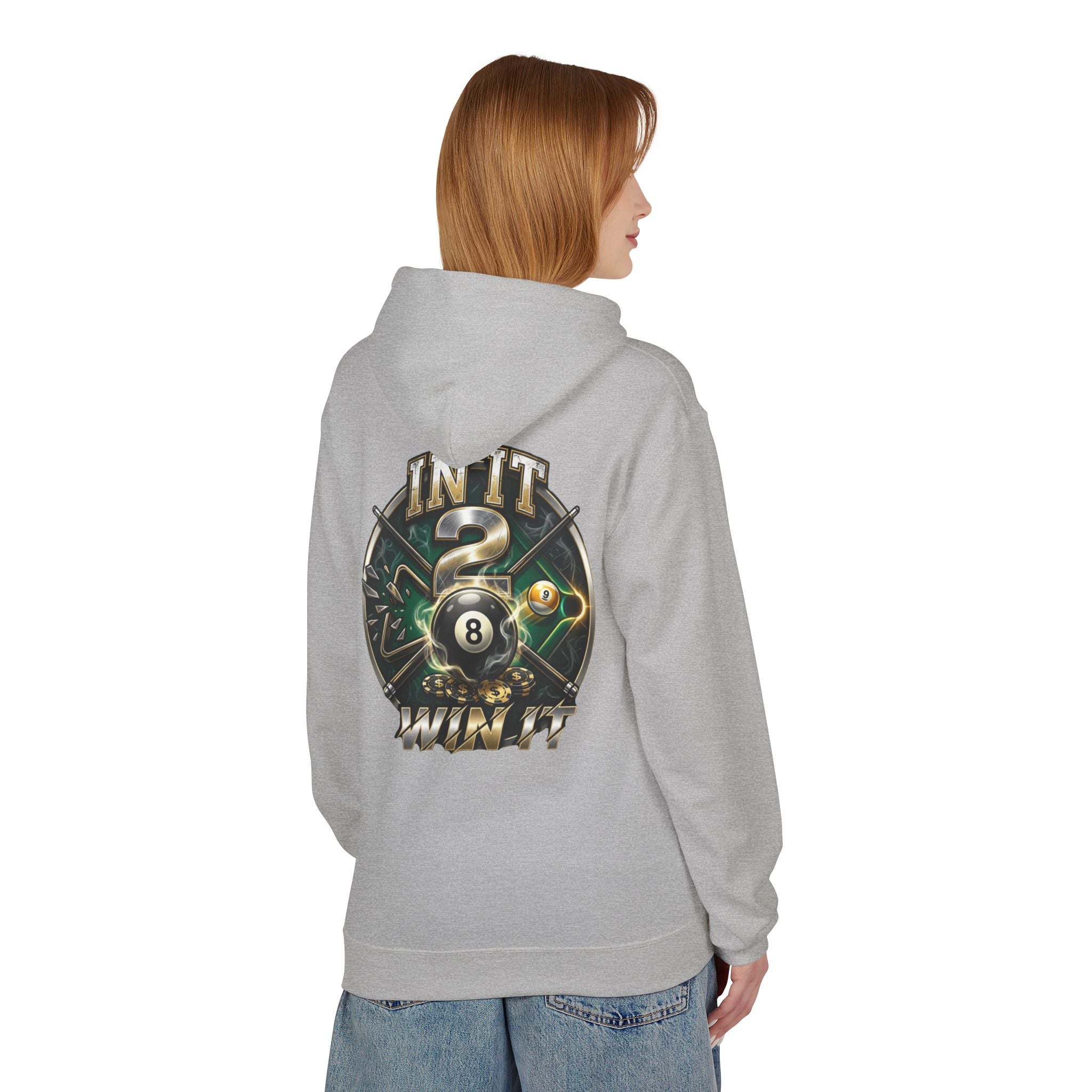In It 2 Win It Pool Player Hoodie | Lucky 8 Ball & 9 Ball Billiards Graphic Hoodie | Cue Crew Supply