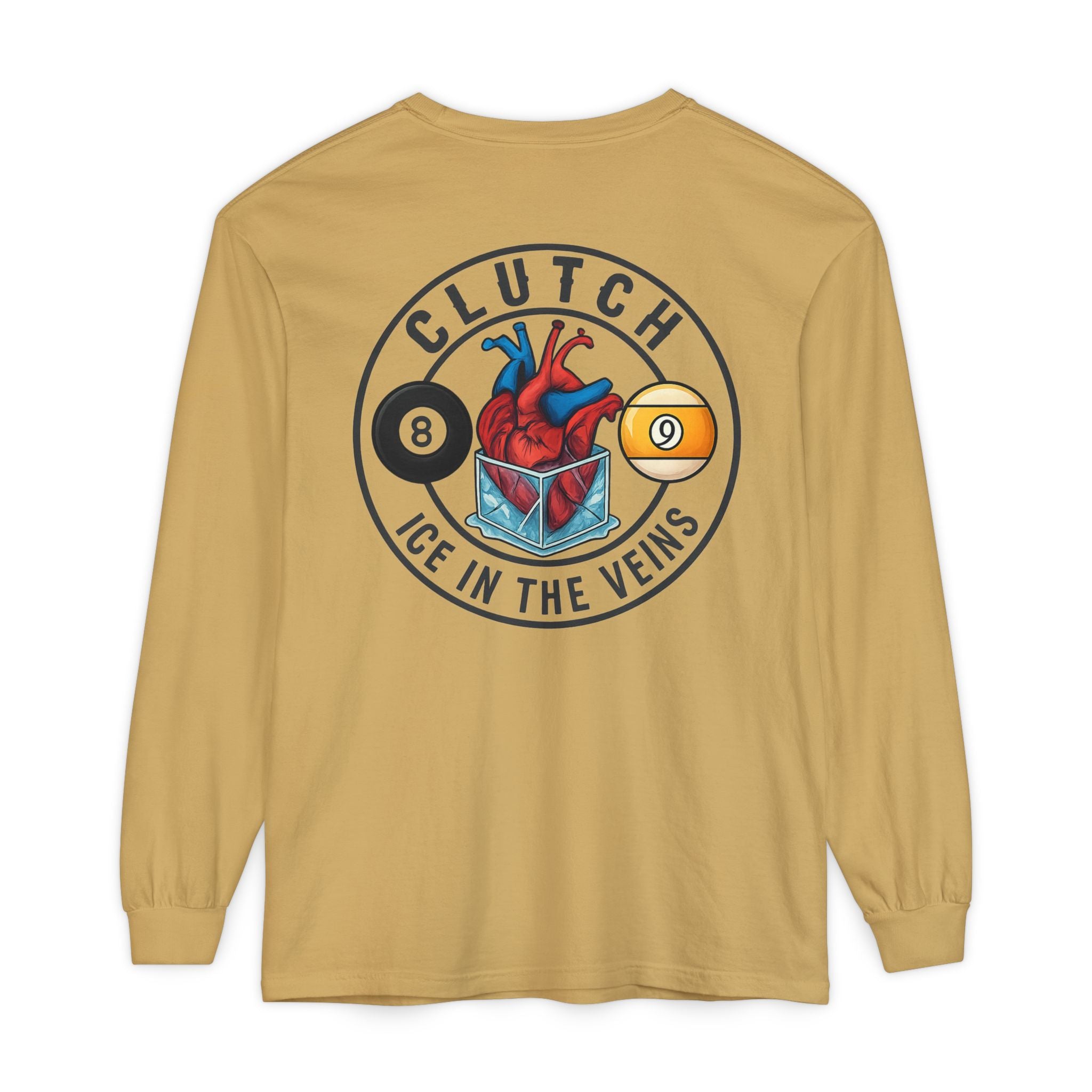 Clutch Ice in the Veins V2 Comfort Colors Long Sleeve Tee