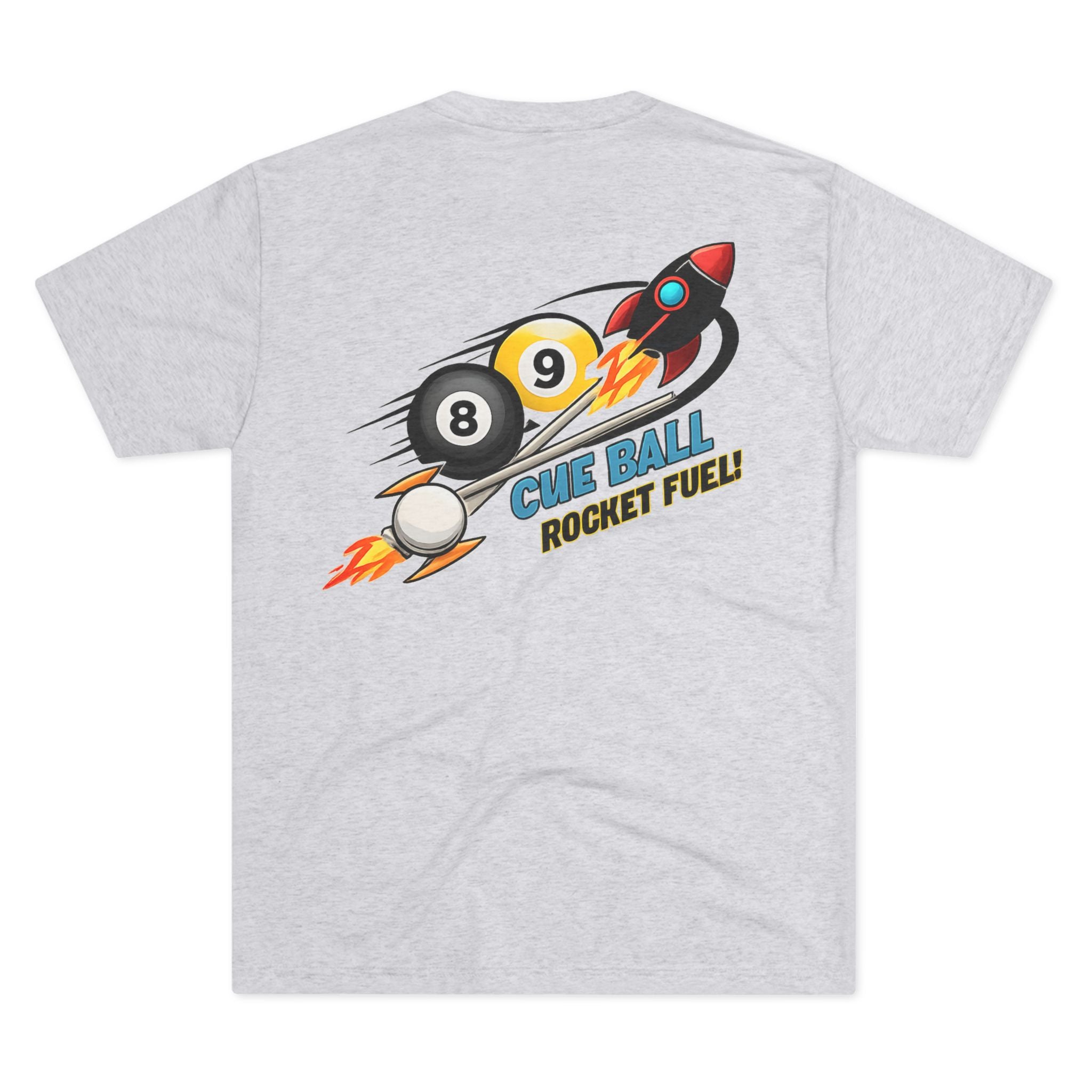 Cue Ball Rocket Fuel Billiards Tri-Blend Tee