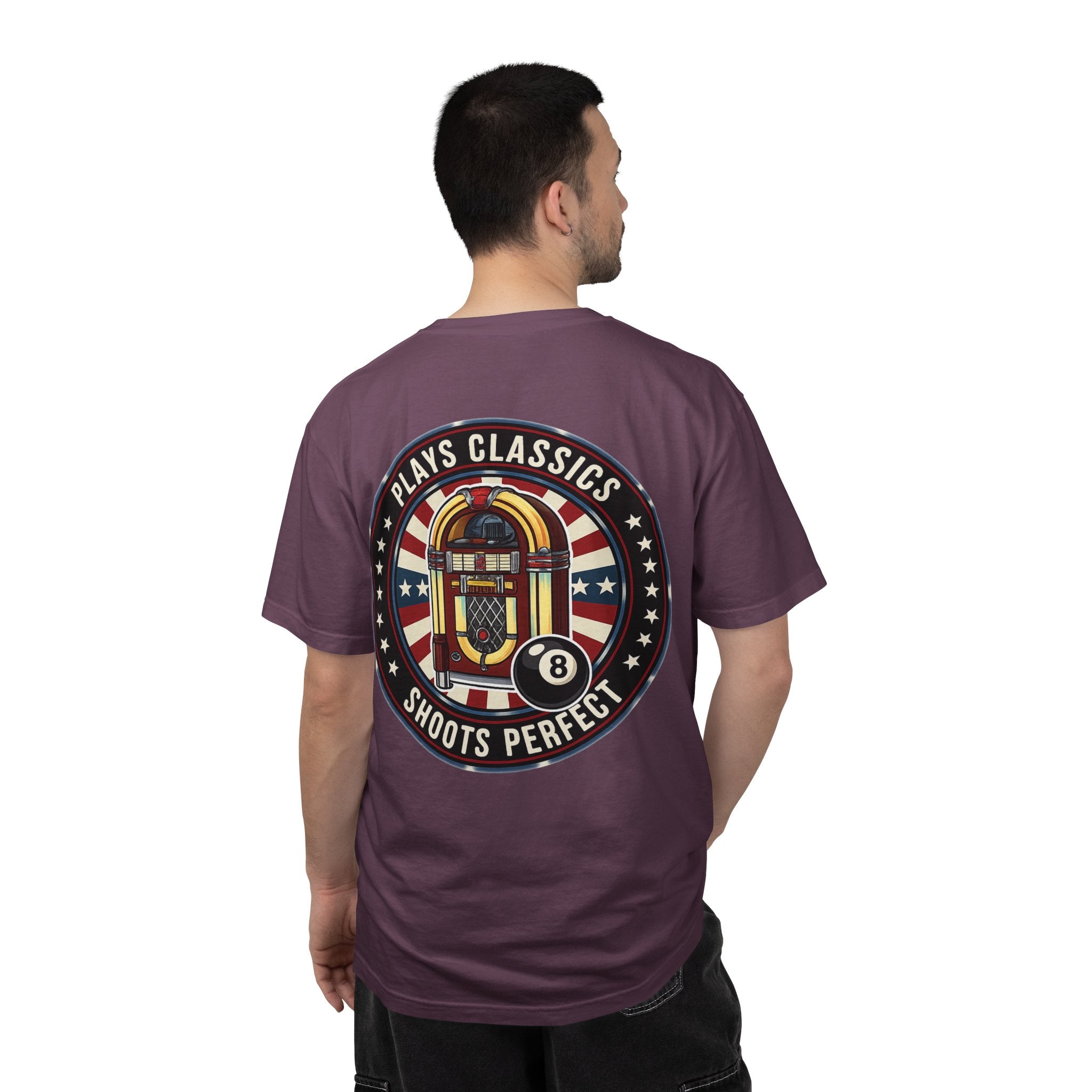 Plays Classics, Shoots Perfect Classic Jukebox Billiards Comfort Colors Tee