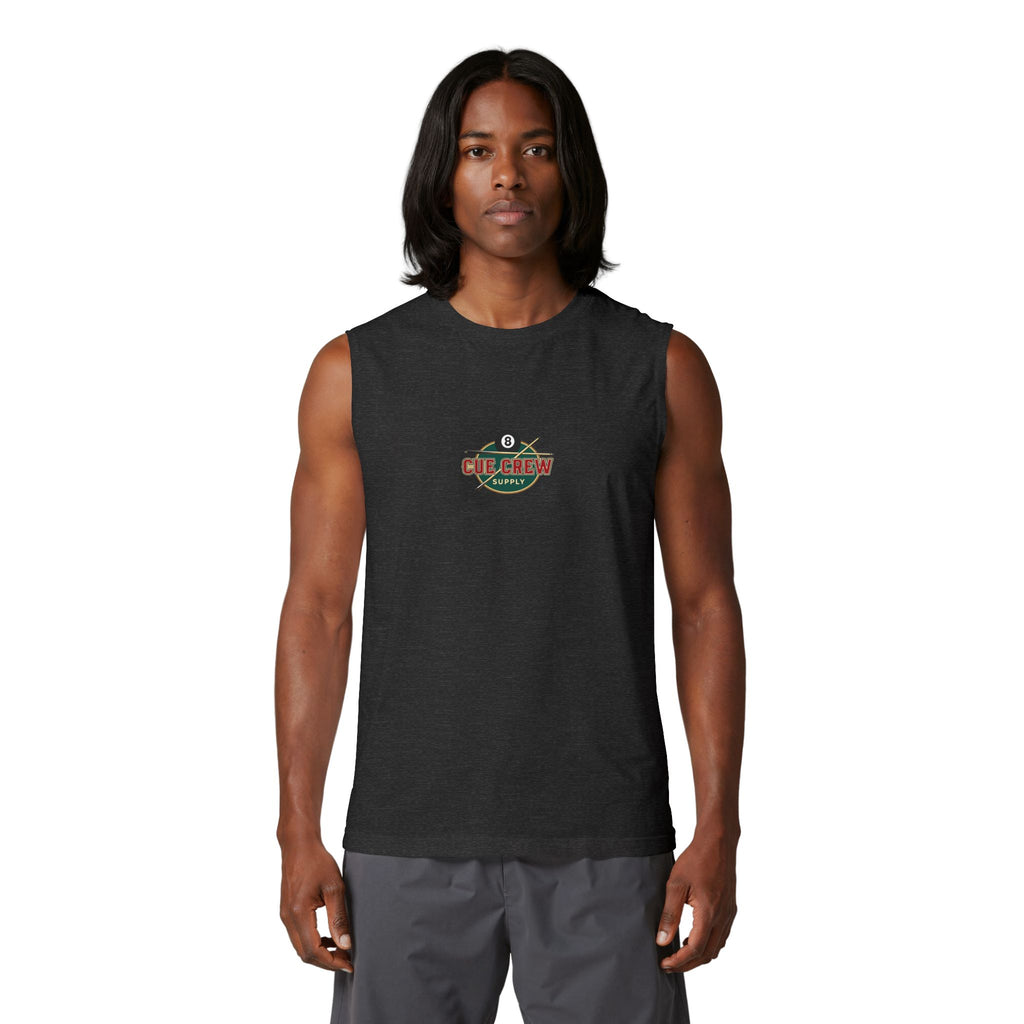 8 Ball Outlaws Unisex Muscle Tank – Rack Hard Ride Harder Biker Pool Player Sleeveless Shirt | Cue Crew Supply