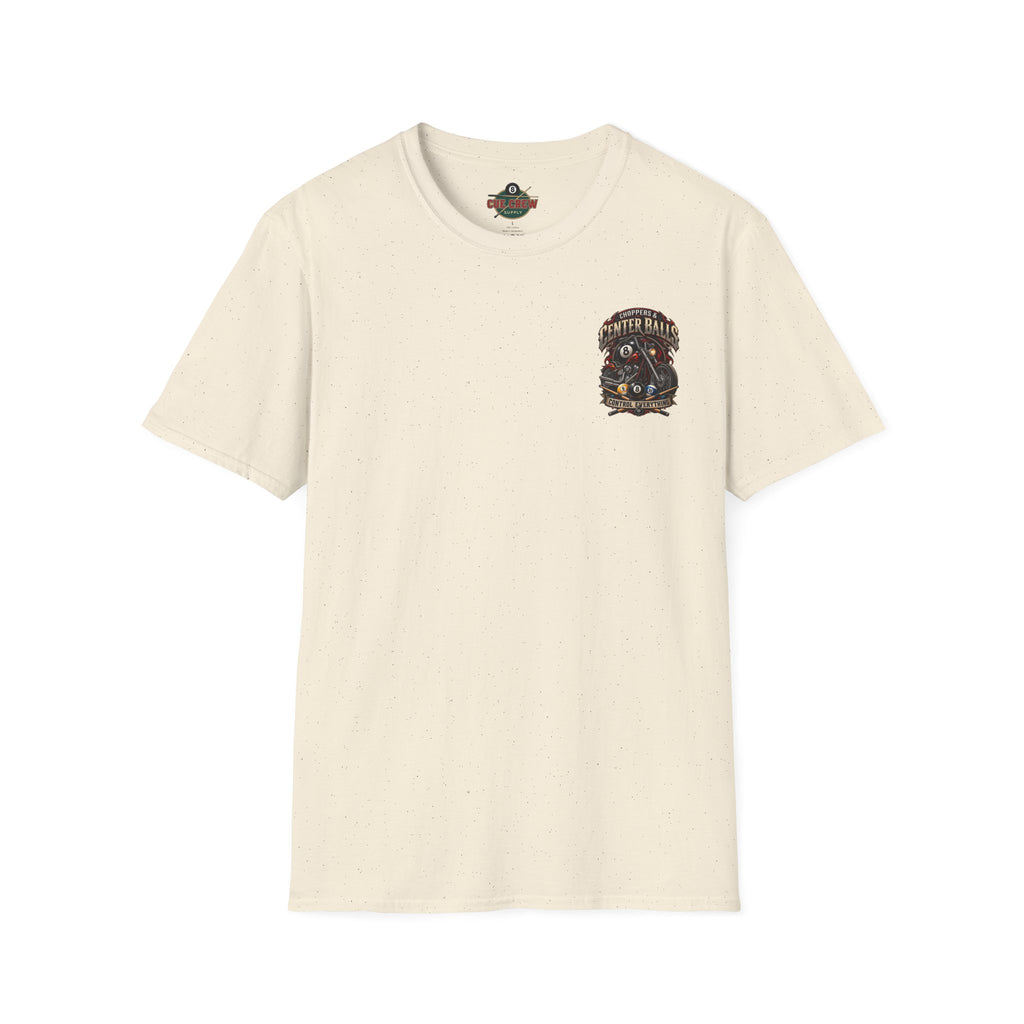 Choppers & Center Balls Billiards Motorcycle T-Shirt