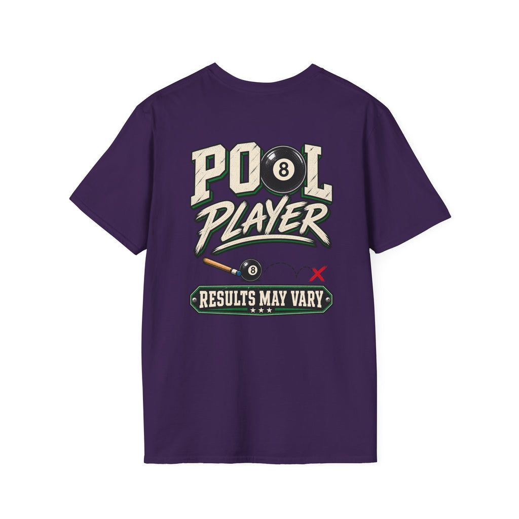 Pool Player Results May Vary Billiards T-Shirt | Classic Series CCS-CST-019