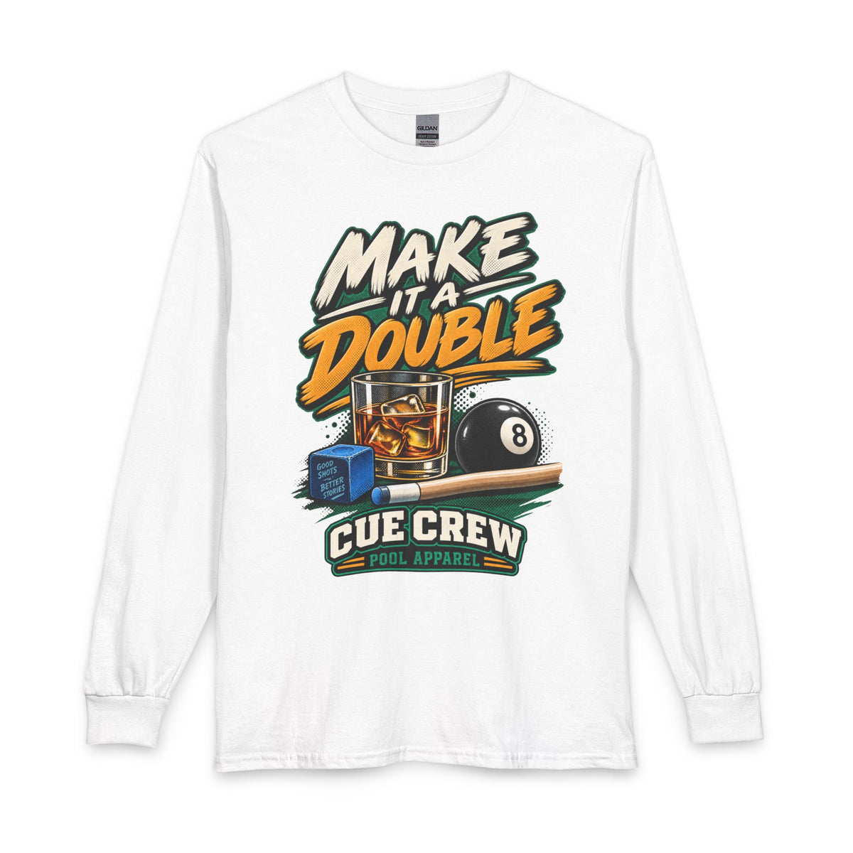 Make It a Double – Long Sleeve Billiards T-Shirt – CCS-ELST-001