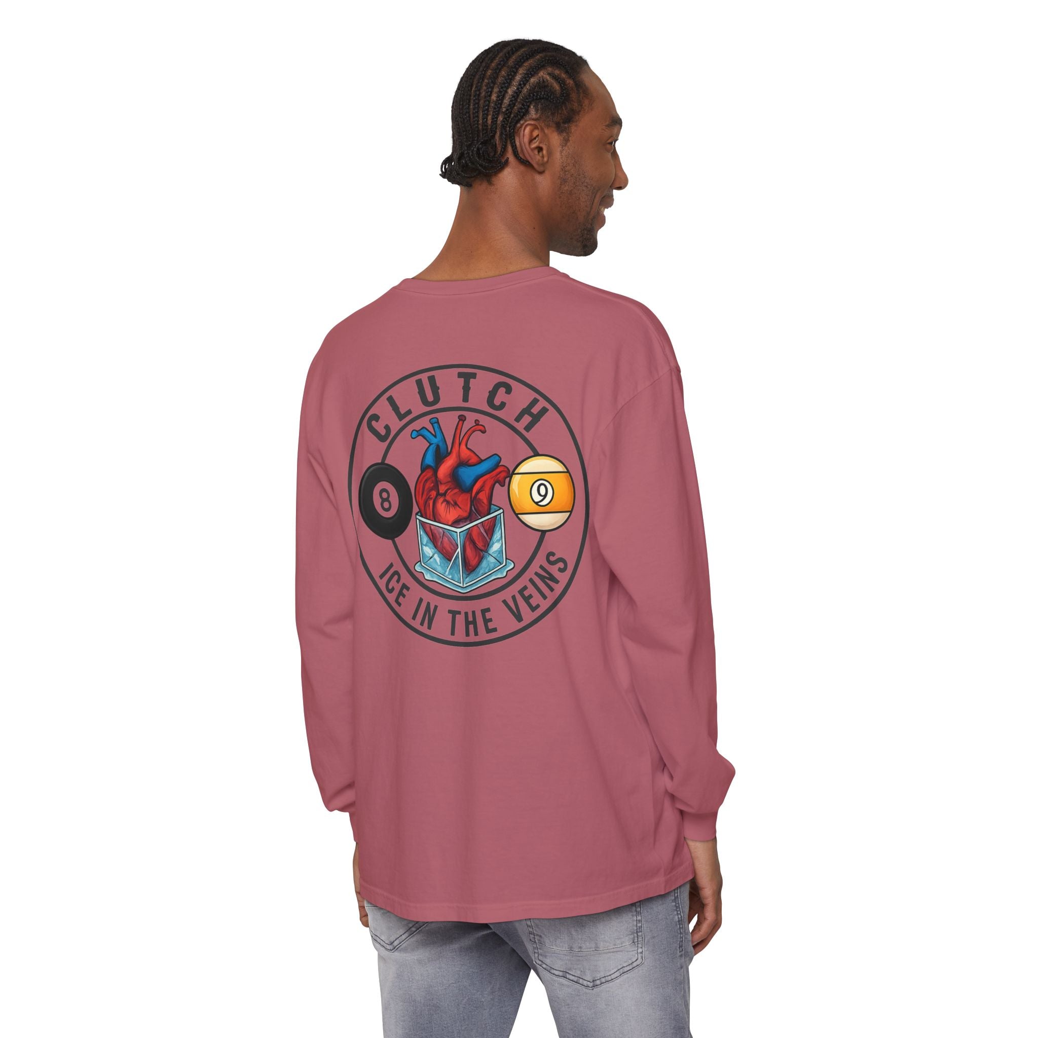 Clutch Ice in the Veins V2 Comfort Colors Long Sleeve Tee