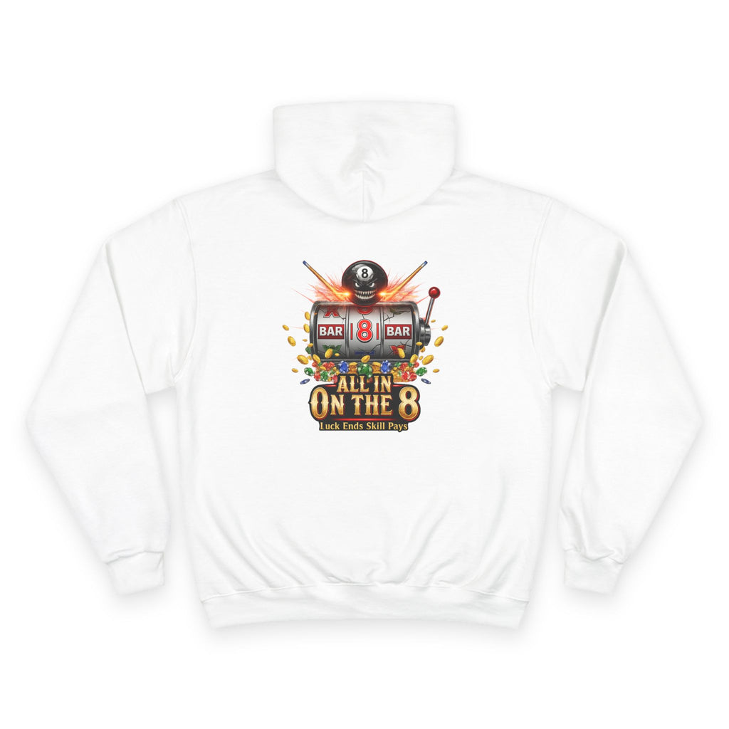 All In On The 8 Casino Billiards Mashup Champion Hoodie