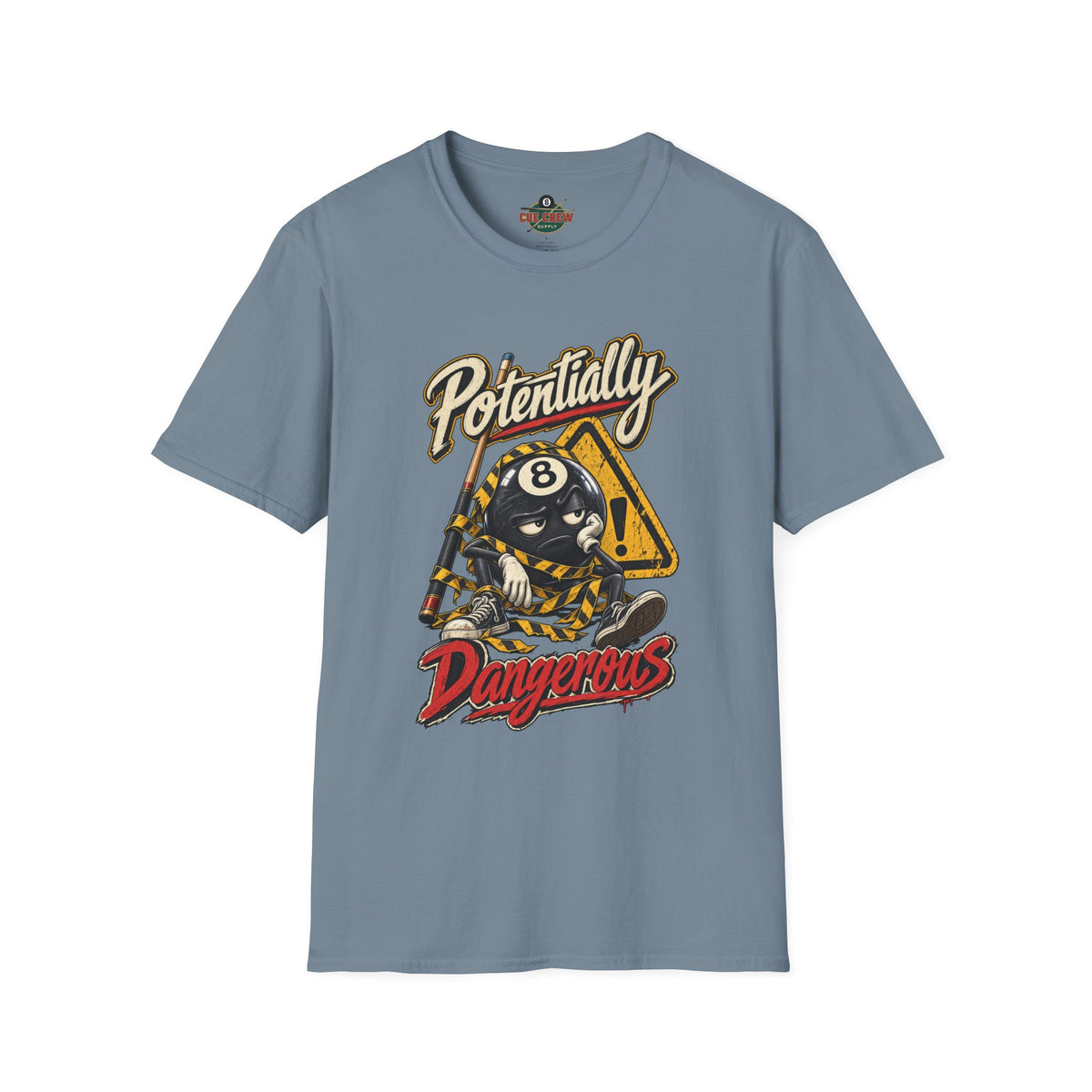 Potentially Dangerous – Funny 8-Ball Billiards T-Shirt – Pool Player Tee