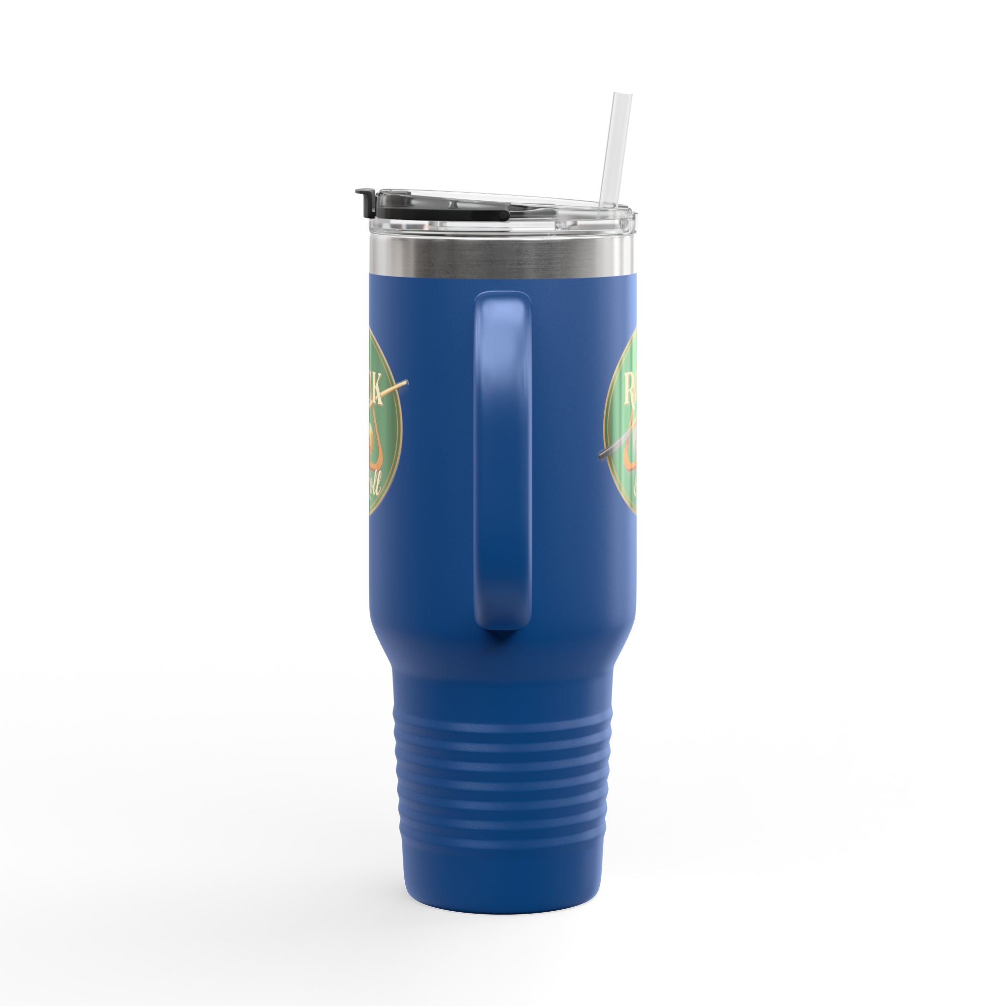 Rack & Roll Billiards Pool Cue Logo 40oz Insulated Travel Mug