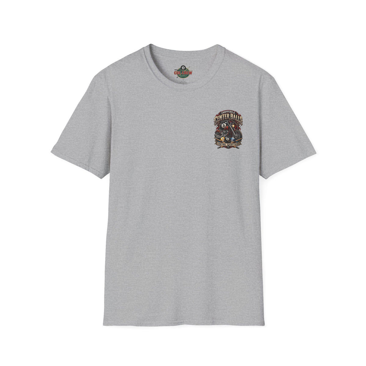 Choppers & Center Balls Billiards Motorcycle T-Shirt