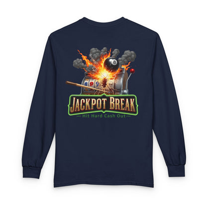 Jackpot Break Billiards Casino Mashup Gildan Long Sleeve Tee