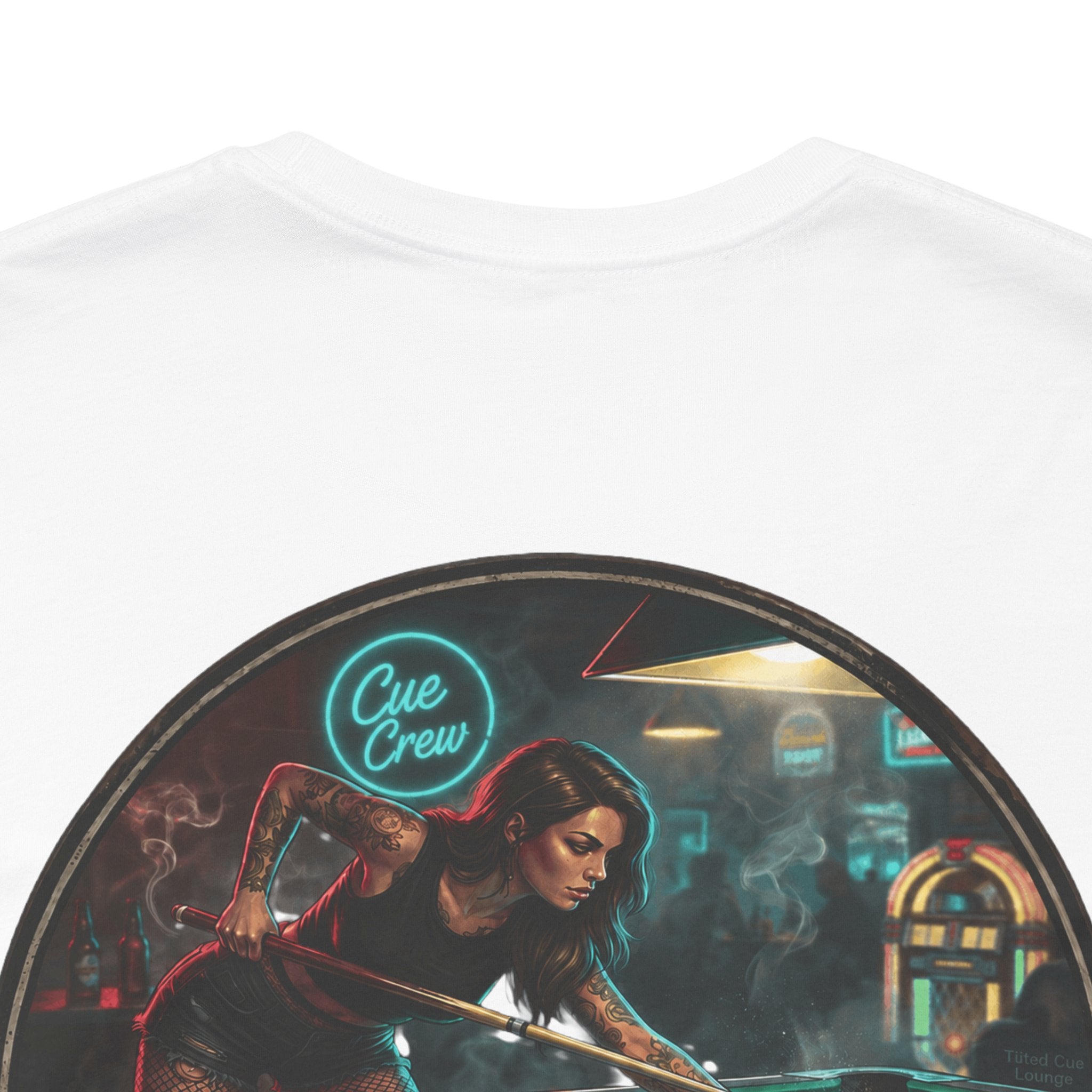 Push In All The Way Pool Player T-Shirt | Retro Arcade Billiards Graphic Tee | Cue Crew Supply