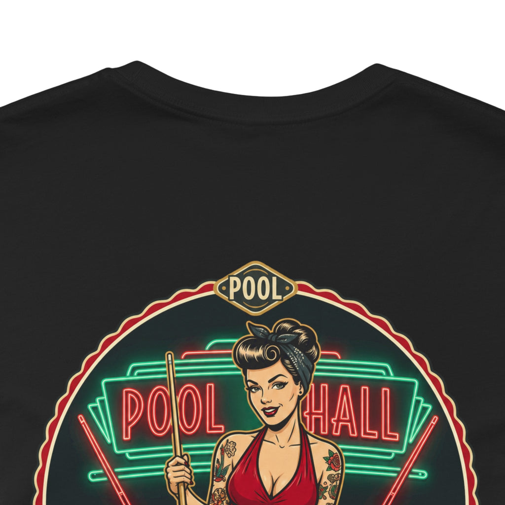 You Staring at My Rack? Let's Play! Retro Pin-Up Pool Hall Billiards Graphic T-Shirt