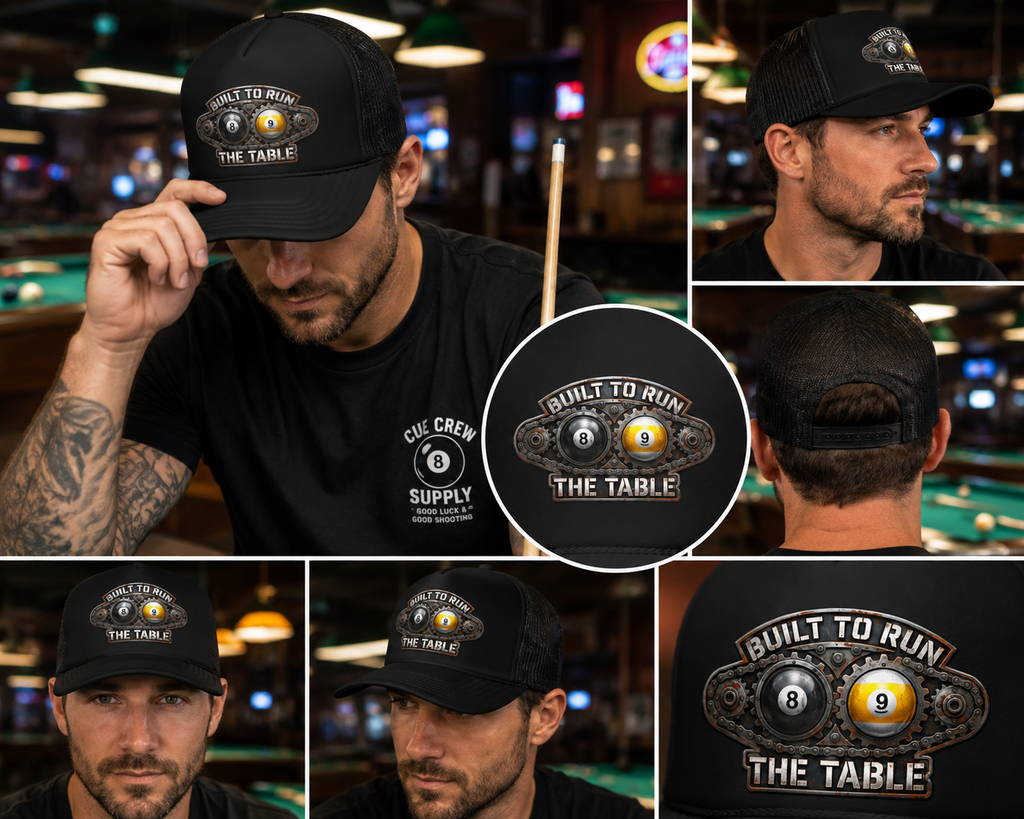 Built to Run the Table OTTO 39-165 Foam Trucker Hat – Billiards Snapback