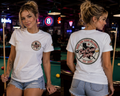 Made for Texas Billiards V2 Pool Player T-Shirt | Vintage Cue Crew Supply Texas Graphic Tee | Front & Back Print