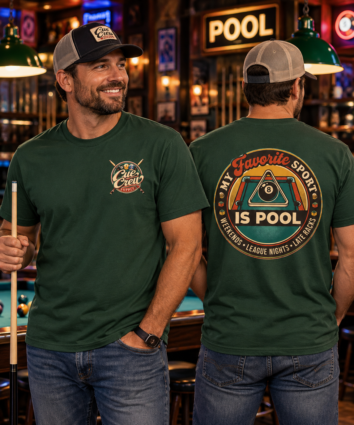My Favorite Sport Is Pool Billiards T-Shirt | Classic Series CCS-CST-014