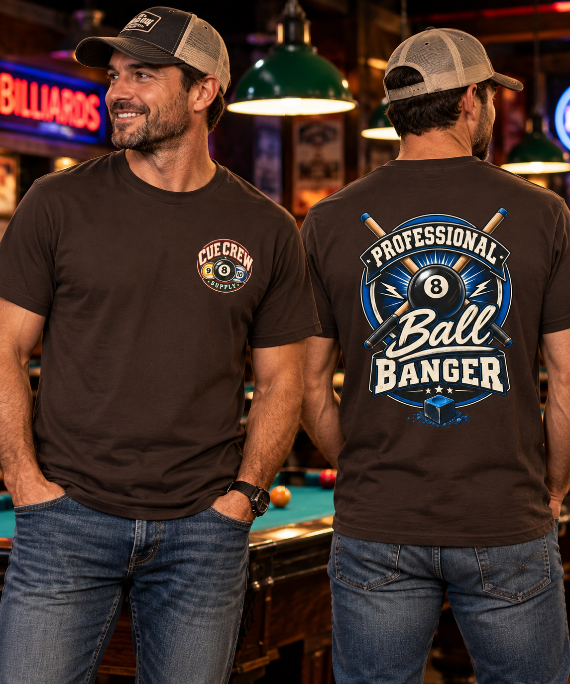 Professional Ball Banger Pool Player T-Shirt | Classic Series CCS-CST-020
