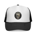 No Mercy Call Your Shot Skull Billiards Trucker Hat | Pool Player Snapback Cap | OTTO 39-165 Foam Mesh Hat