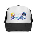 Lucky Run Electric 8 Ball & 9 Ball Billiards Trucker Hat | OTTO 39-165 Foam Snapback Pool Player Cap