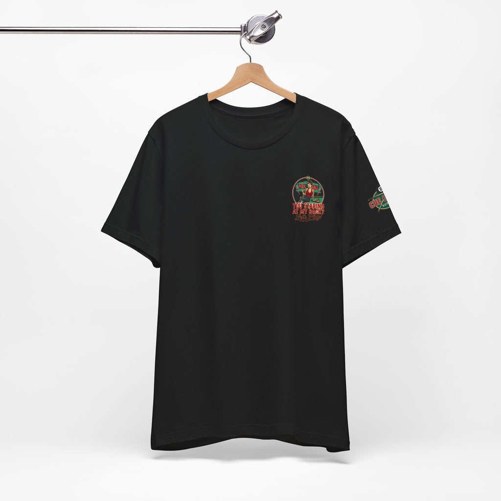 You Staring at My Rack? Let's Play! Retro Pin-Up Pool Hall Billiards Graphic T-Shirt