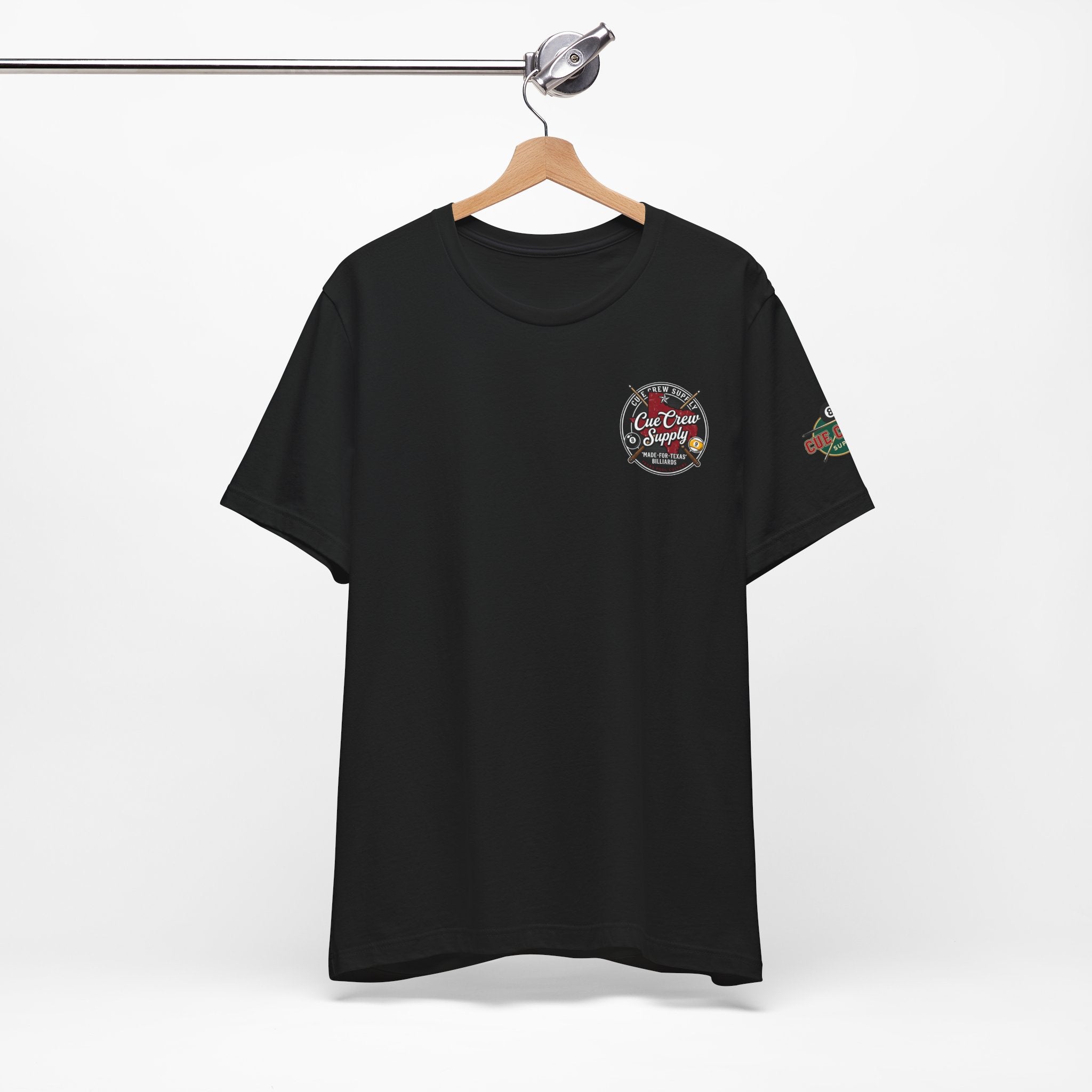 Cue Crew Supply Texas Pool Culture Billiards T-Shirt | Made for Texas Pool Players Graphic Tee