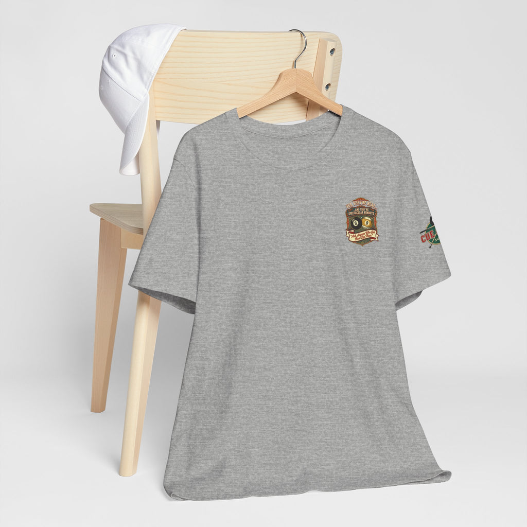 Yes, They're Real... Spectacular Runouts Pool Player T-Shirt | Funny Billiards Graphic Tee with Front & Back Print | Cue Crew Supply