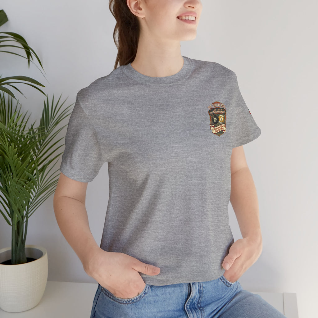Yes, They're Real... Spectacular Runouts Pool Player T-Shirt | Funny Billiards Graphic Tee with Front & Back Print | Cue Crew Supply